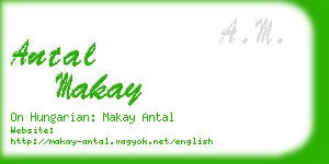 antal makay business card